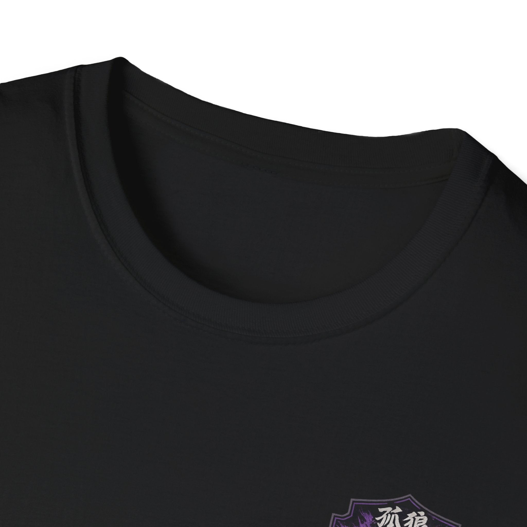 Alpha Anime Graphic T-Shirt — Purple Streetwear Shirt Design